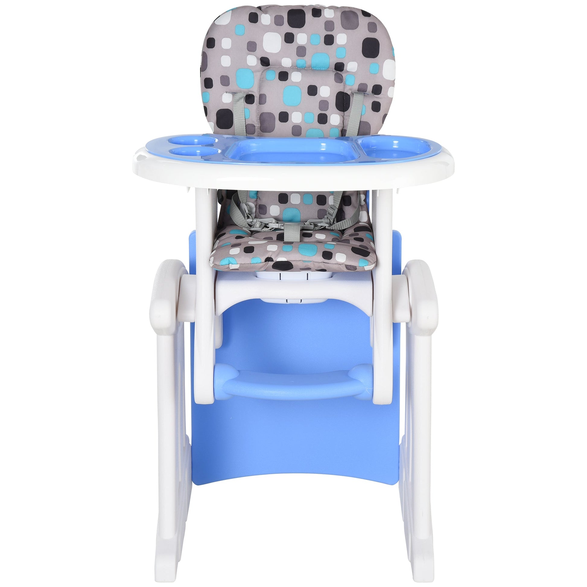 HOMCOM 3 - in - 1 Baby Chair: Convertible Booster High Chair, Sturdy HDPE Construction, Easy - Clean Design, Space - Saving, Blue Hue | Aosom UK - ChairwayUKBaby Chair420 - 008buHOMCOM 3 - in - 1 Baby Chair: Convertible Booster High Chair, Sturdy HDPE Construction, Easy - Clean Design, Space - Saving, Blue Hue | Aosom UK
