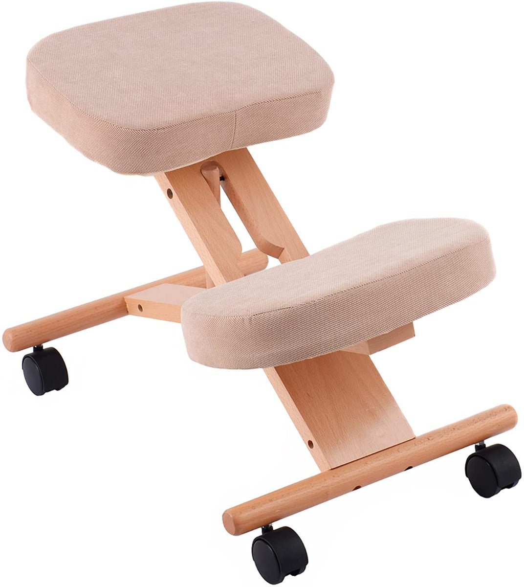 Wooden Orthopaedic Kneeling Stool Ergonomic Posture Frame Seat - ChairwayUK