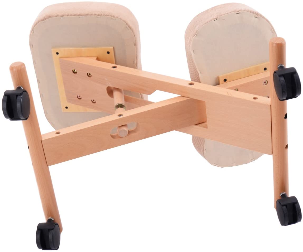 Wooden Orthopaedic Kneeling Stool Ergonomic Posture Frame Seat - ChairwayUK