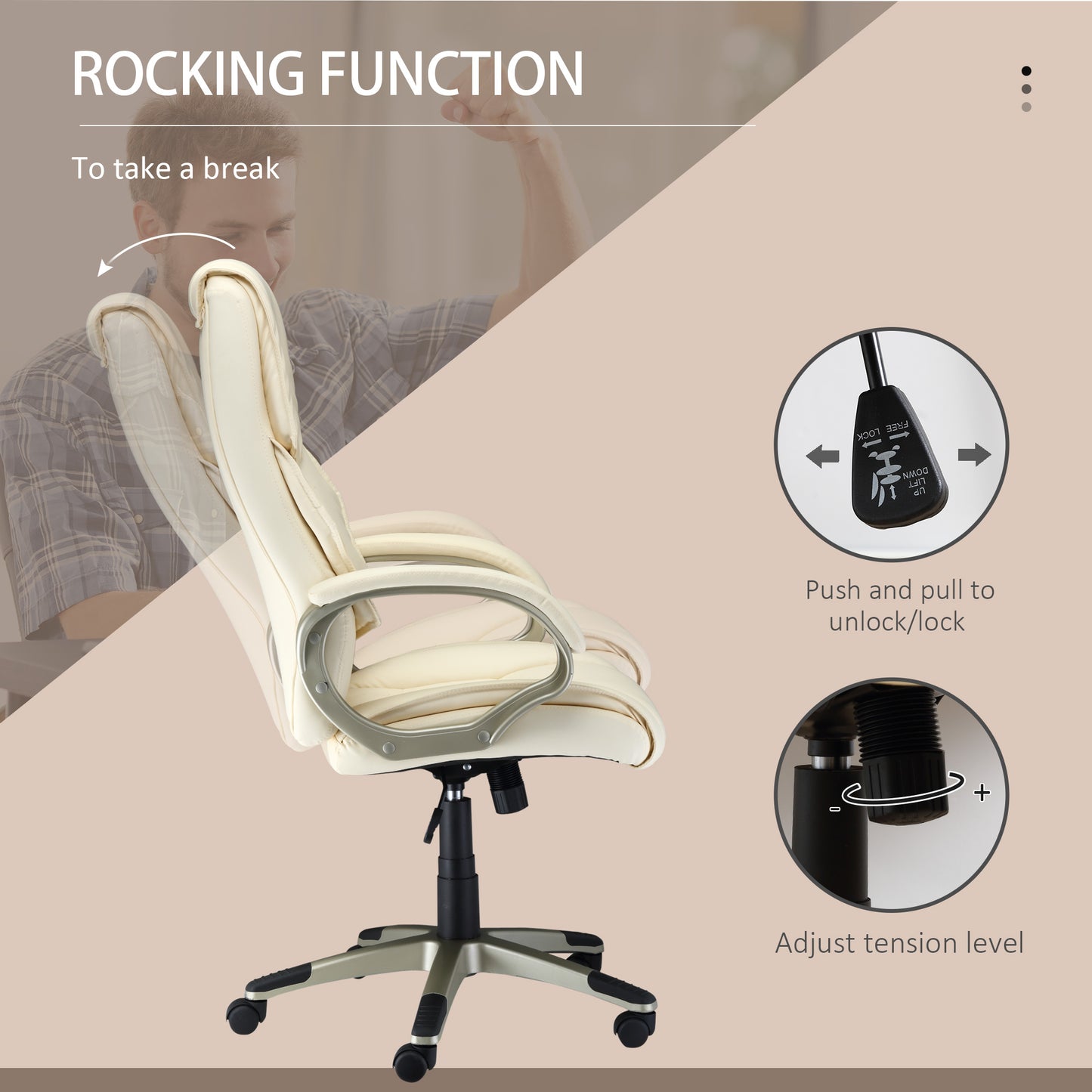 Homcom Computer Chair - Homcom Home Office Chair | ChairwayUK