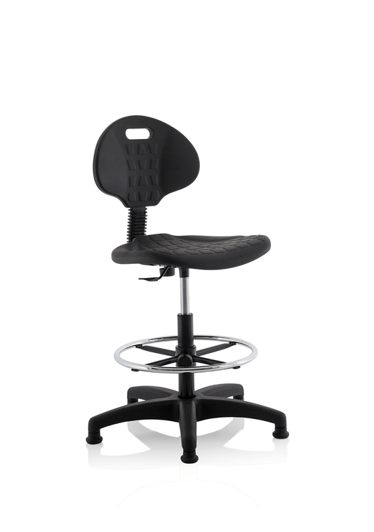 Malaga Polyurethane Medium Back Hi Rise Draughtsman Task Operator Office Chair - ChairwayUKOperator ChairOP000089Image For Eclipse Plus II Medium Mesh Back Task Operator Office Chair