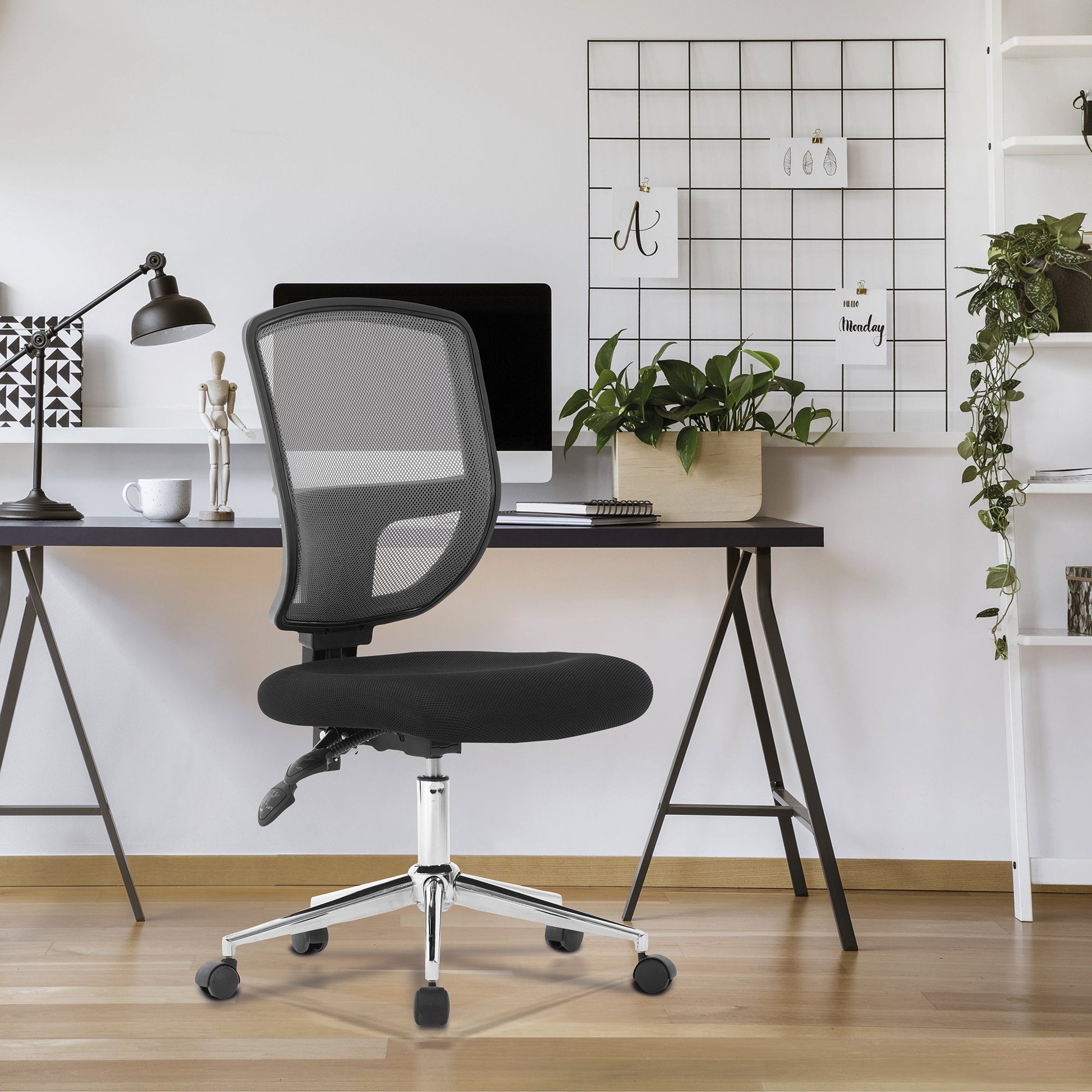 Nautilus Nexus - High Back Two Tone Designer Mesh Operator Chair with Sculptured Lumbar and Spine Support - ChairwayUKOperator ChairBCM/K512/BL/ADTNautilus Nexus - High Back Two Tone Designer Mesh Operator Chair with Sculptured Lumbar and Spine Support