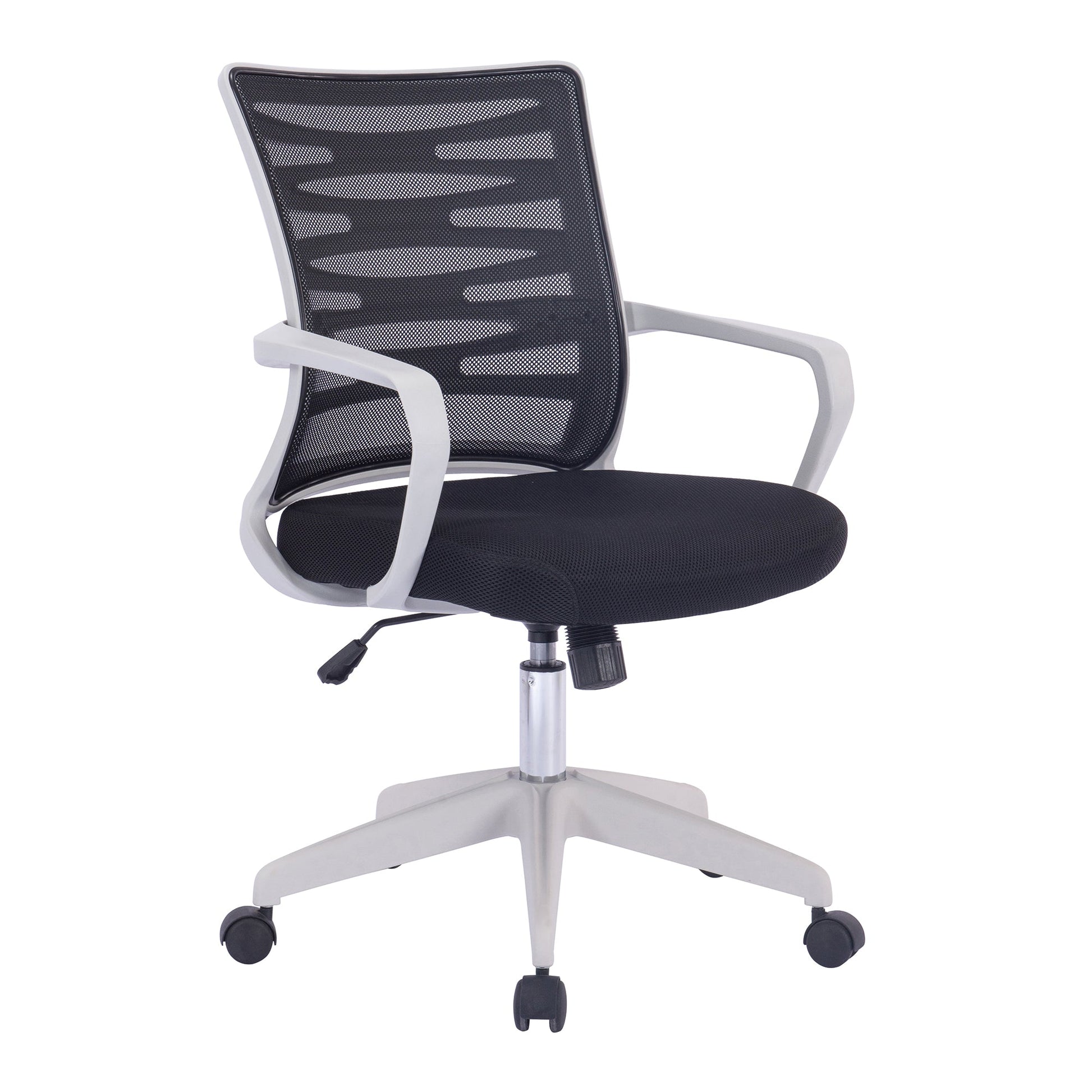 Nautilus Spyro - Designer Mesh Armchair with White Frame and Detailed Back Panelling - ChairwayUKOperator ChairBCM/K488/WH - BKDesigner Mesh Armchair with White Frame and Detailed Back Panelling - Spyro at Chairway