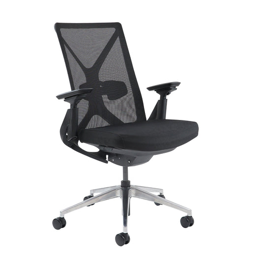 Paxton mesh back operator chair with black frame - ChairwayUKOperator ChairPAX300T1 - KPaxton mesh back operator chair with black frame