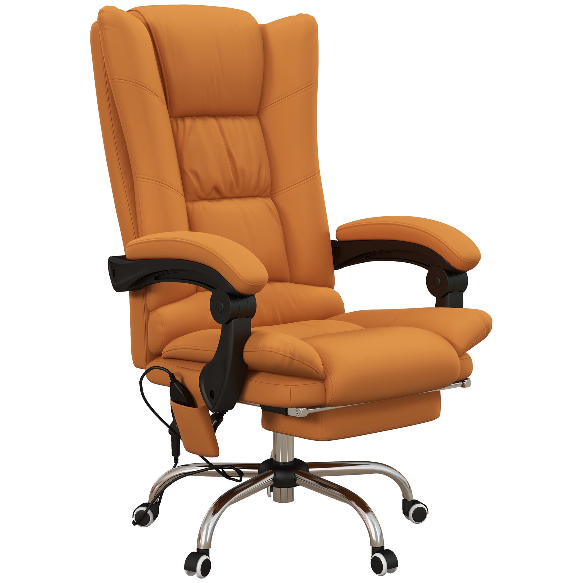 Massage Office Chair with Heat - Leather Computer Chair | Chairway.UK