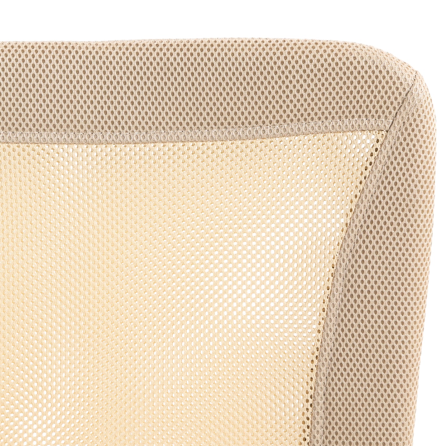 Image for Vinsetto Computer Desk Chair, Mesh Office Chair with Adjustable Height and Swivel Wheels, Armless Study Chair, Beige