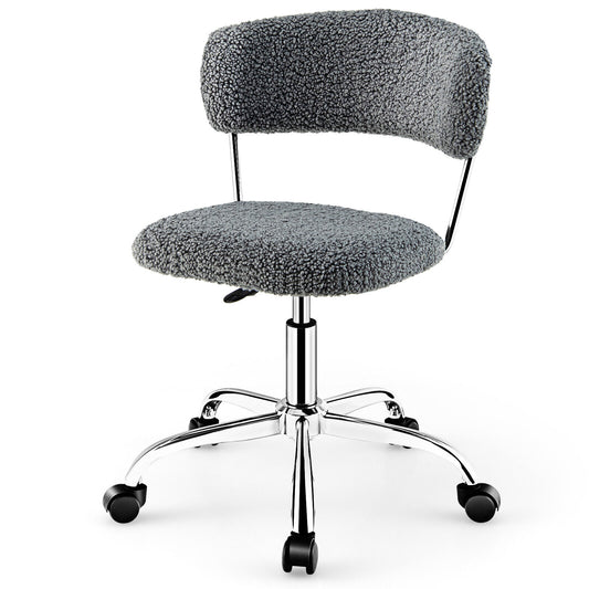 Adjustable Faux Fur Office Chair 