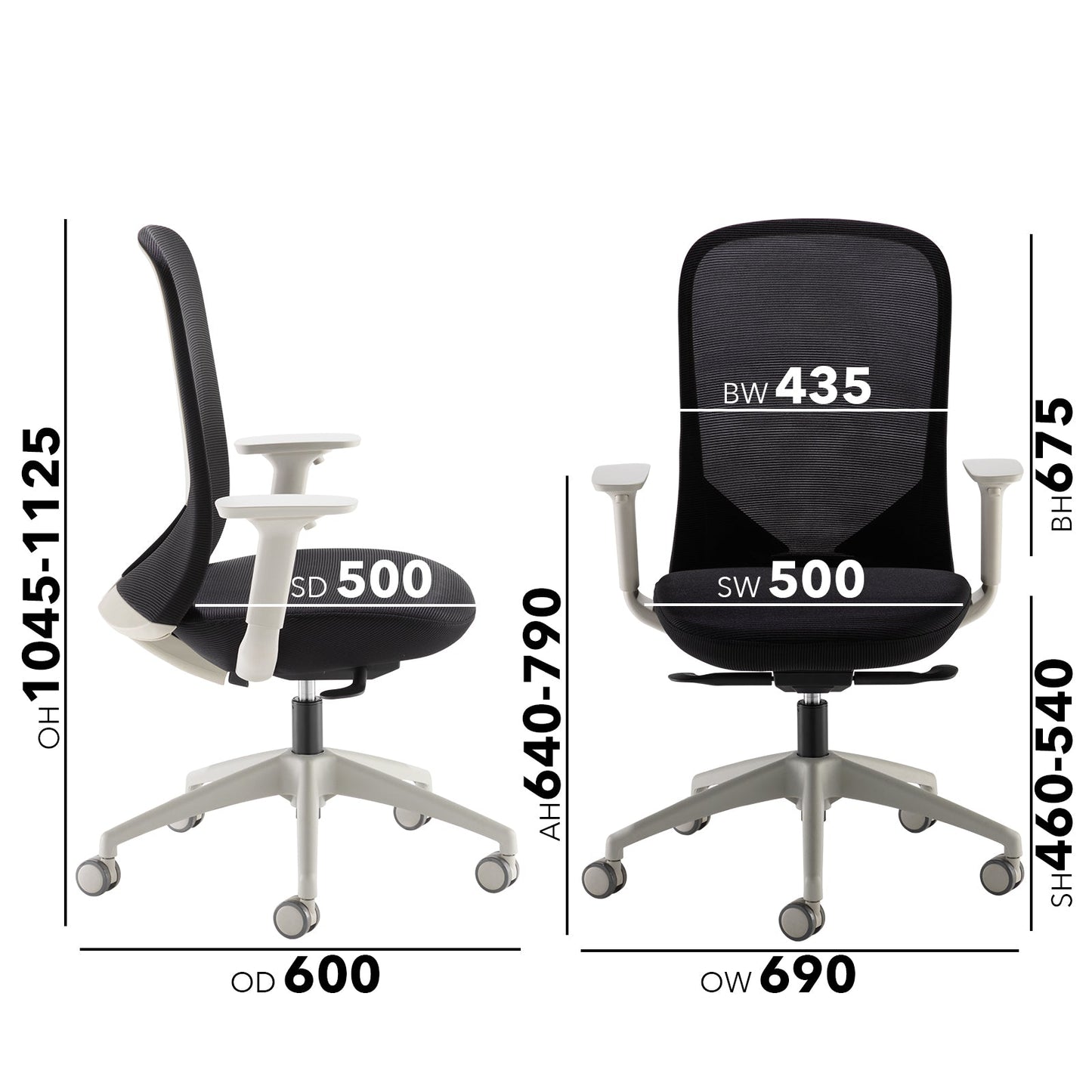 Sway mesh back operator chair - ChairwayUKOperator ChairSWY300K2 - GSway Mesh Back Operator Chair